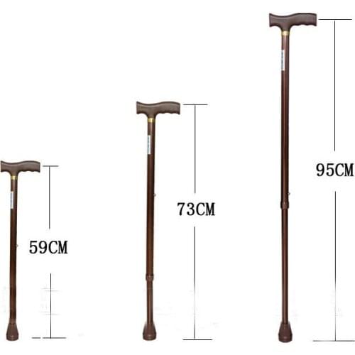 Portable Aluminum Alloy crutch Telescopic Canes Adjustable Balanced Walking Stick