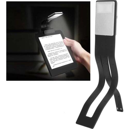 Portable Dimmable LED Reading Book Light Flexible Clip Lamp USB Rechargeable for Office