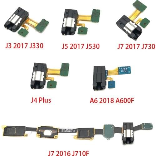 50Pcs Earphone Jack Headphone Audio Microphone For Samsung Galaxy A3 A5 A7 J3 J5 J7 2017 A320 A520 A720 J7 Prime J4 2018 Flex