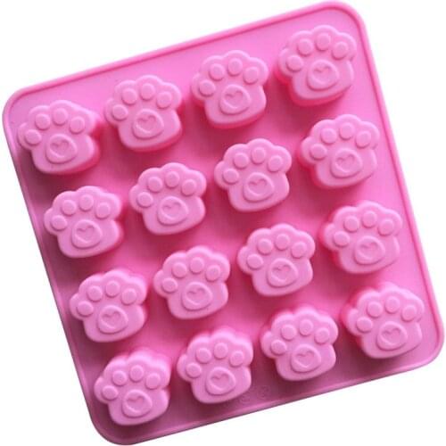 16 Cute Cats Claw Silicone Chocolate Mold, Aromatherapy Mold, Homemade Ice Cube Mold, Food Supplement Tool, Baking Cake Mold