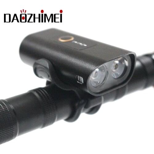 2*T6 Bicycle Light Rainproof USB Charging LED 2000 Lumens MTB Front Lamp Headlight Aluminum Ultralight Flashlight Bike Light