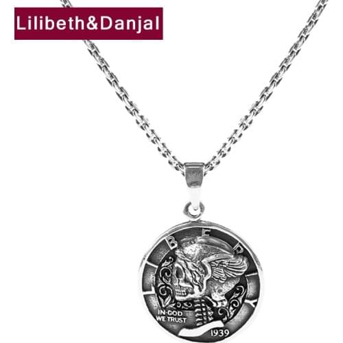 Wanderer Cross Letter Necklace Pendant Pure 925 Sterling Silver Vintage Fine Jewelry Gifts For Women Men 2021 Colier Femmes P23