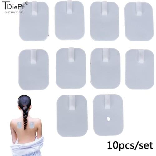 10/20pcs Non-woven Adhesive Gel Electro Paste Stick 4 X 6 cm Pins Tens Electrode Pads Electric Body Therapy Massager Machine