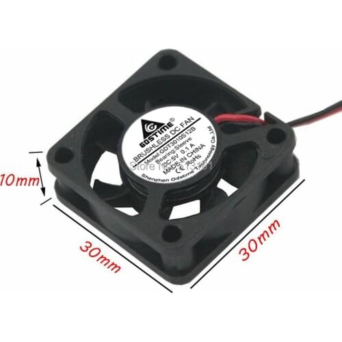 2pcs Gdstime DC 5V 2Pin 3010S 3cm 30mm 30x30x10mm Small Mini Brushless Cooler Cooling Fan