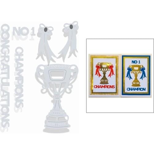 2020 New Champion Trophy Metal Cutting Dies For Cut Paper Embossing Making Greeting Card Album DIY Scrapbooking No Stamps Sets