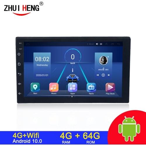 4+64 Android 10.0 2 Din Car radio Multimedia Video Player Universal auto Stereo For Volkswagen Nissan Hyundai Kia toyota CR-V