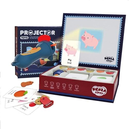 48*Card Kids Story Flashlight Slide Projector Toy Projector Slide Baby Sleeping Story Early Education Toy Child Sleep Light Lamp