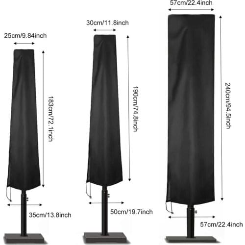 6 Size Waterproof Oxford Cloth Outdoor Sunshade Umbrella Cover Garden Weatherproof Patio Cantilever Parasol Rain Cover