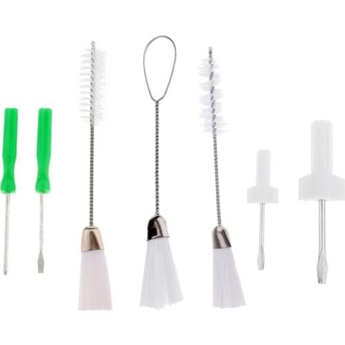 7 Pieces/Set Sewing Machine Service Kit 3 Sewing Machine Lint Cleaning Brushes & 4 Screwdrivers