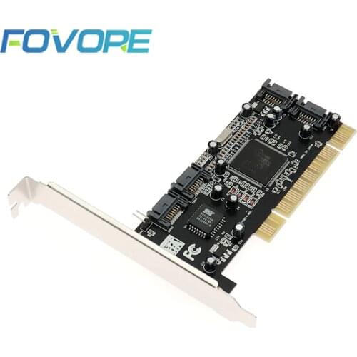 SATA PCI adapter 4 Ports SATA RAID to PCI Adapter controller card For Desktop/Computer