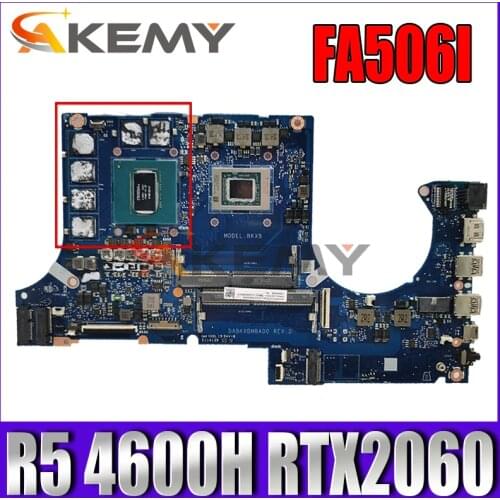 Akemy DABKXBMBAD0 Laptop motherboard for ASUS TUF Gaming A15 FA506IV FA506I original mainboard R5 Ryzen 5 4600H CPU RTX2060-6GB