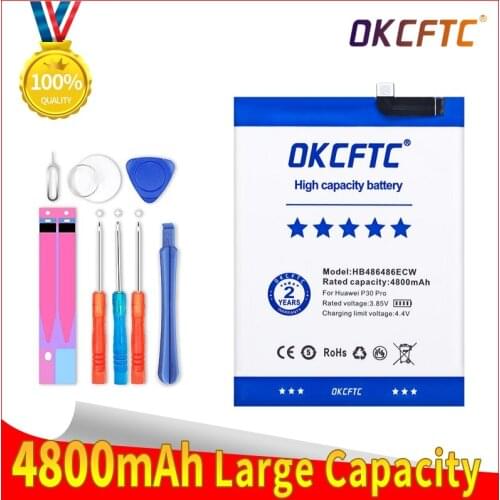 OKCFTC 4800mAh HB486486ECW Battery for Huawei P30Pro P30 Pro for Huawei Mate20 Pro Mate 20 Pro