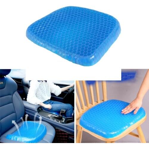 Car Seat Elastic Mat Gel Cushion Honeycomb Sofa Office Cushion Protect Spine Summer Cool Breathable Ice Cushion Accessories
