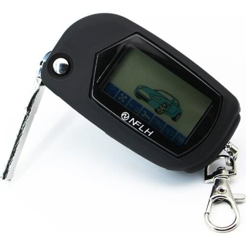 A91 Remote Control Key Fob Chain Keychain For Starline A91 Russian Vehicle Security Two Way Car Alarm System uncut blade fob