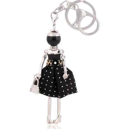 Keychain For Women Fashion Bag Pendant Jewelry Lovely Charm Design Key Chain Handmade Girl Gift Wholesale