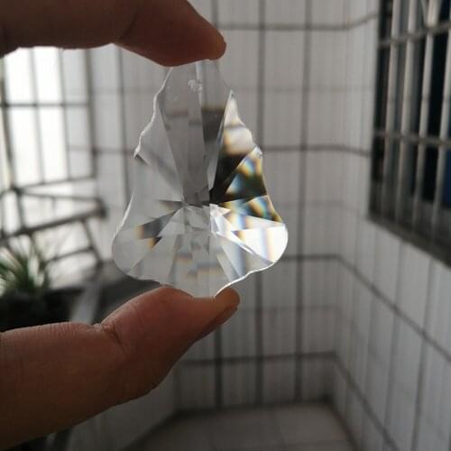 Camal 2pcs 50mm Clear Tree Crystal Prisms Pendant Chandelier Suncatcher Hanging Ornament Home Decor Lighting Lamp Accessories