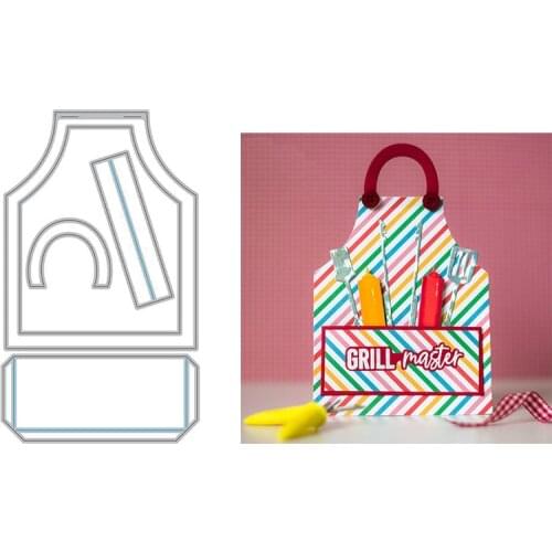 Metal Cutting Dies Tote Bag Can Be Folded Rectangle To Decoration For DIY Scrapbook Photo Album Craft Card 2021 New