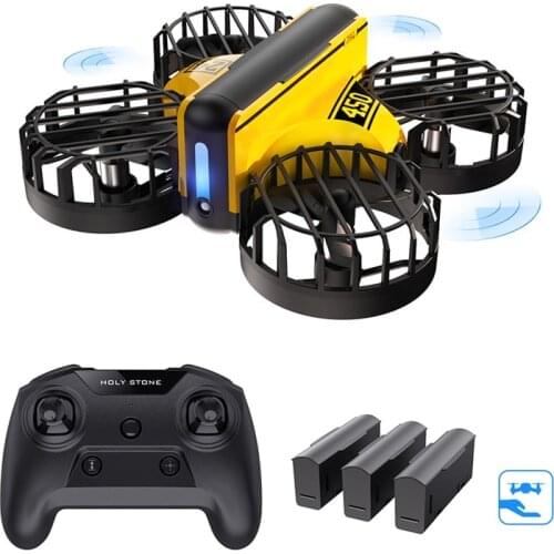 Mini Drone Kids Beginner Hand Operated Remote Control Quadcopter Flips Obstacle Avoidance Circle Flying Stunt Toys Gifts HS450