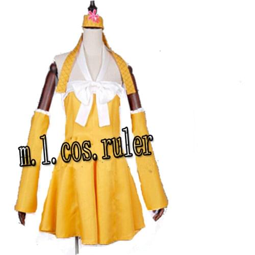 New Fairy Tail Anime Levy McGarden Uniform Cosplay Costume Beautiful Dress Customized