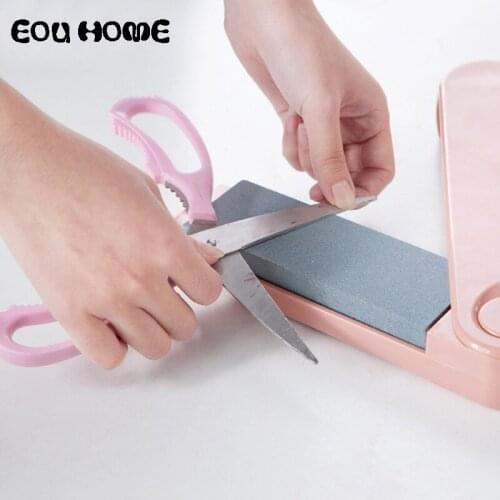 Professional Whetstone Knife Sharpener Dual Sided Sharpening Stone Grindstone With dust lid Kitchen Practical Accessories Tools