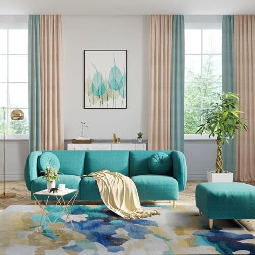 ALITEXTILEBTOC Plus Size Carpet For Home 100% Acrylic Coloured Painted Pattern Style Non-slip Parlor Bedroom Carpet