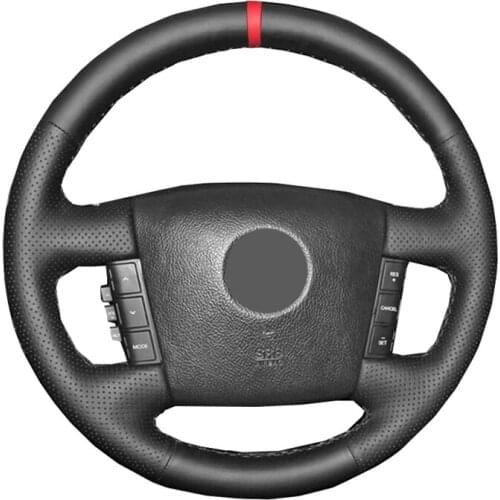 Hand Sewing Car Steering Wheel Cover Volant Braid on the Steering-wheel For Kia Borrego 2008 2009 2010 2011 2012 2013 2014 2015