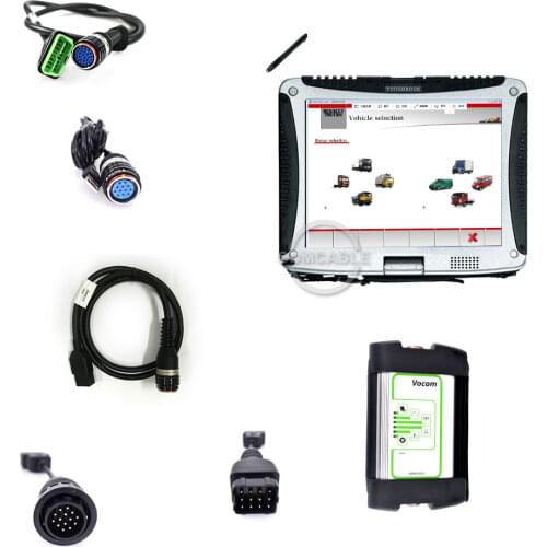 FH FM series vehicles truck Excavator scanner vocom 88890300 vcads PTT 1.12 VCADS 2.4 for Renault/UD/Mack/Volvo truck