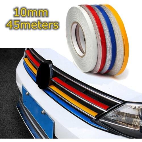 10mm 150 feet Car Reflective Body Rim Stripe Sticker DIY Tape Self-Adhesive Car Sticker Car-styling Red White Yellow Blue