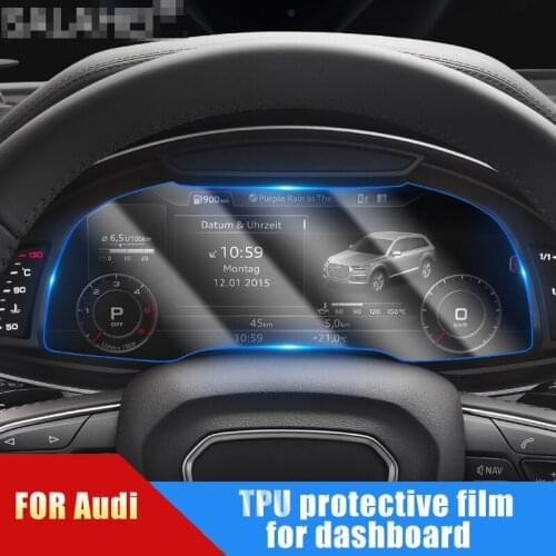 TPU Car Dashboard Protective Screen Film For Audi Q5 Q3 Q7 A3 A4L A7 A5 A6L Light Transparent Scratchproof