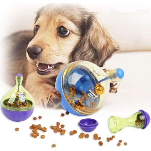 Creative Tumbler Pet Slow Feeder Ball Toy Cat Dog Treat Slow Feeding Pet Food Dispenser Interactive Pet Toy IQ Smart Training