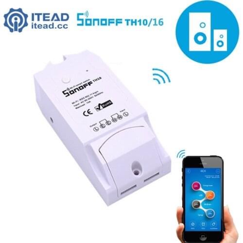 Itead Sonoff TH - TH10/TH16 WiFi Smart Switch Remote Controller Smartphone Temperature And Humidity Sensor for Smart Home