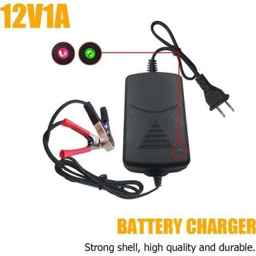 12V 1A Battery Trickle Charger Maintainer for Car Motorcycle RV Truck ATV US Automobile Exterior Repair Components