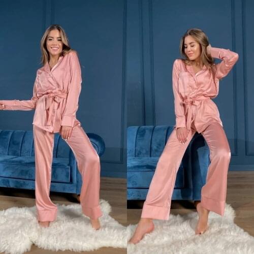 Pink Silk Satin Long Sleeve Women Winter Sexy Kimono Pregnant Party Sleepwear Women Bathrobe Sheer Nightgown Robe Shawel