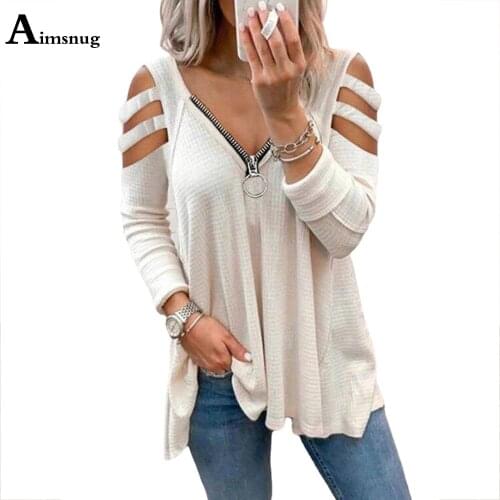 Plus Size 3xl Ladies Elegant Leisure Casual Zipper T-shirt Holow Out Sleeve Womens Top Spring Autumn Tees shirt Clothing 2021