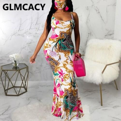 Women Vintage Printed Sleeveless Dress Elegant Casual Elegant Long Dress Classy Formal Evening Party Dress