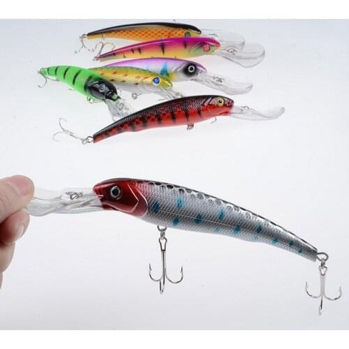 1Pcs 16.5cm/27.9g Wobblers Minnow Sea Fish Fishing Lures Bait Hard Long Lip Artificial Isca Swim Baits With 2 Treble Hooks