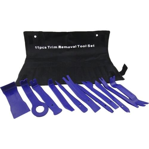 11PCS/Set Car Trim and Door Panel Removal Kit Plastic Pry Door Panel Clip Removal Set for Vehicle Dash Radio Audio Installer