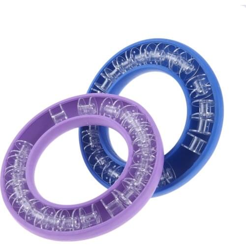 20Pcs Plastic Floss Bobbins Sewing Machine Spools w/Clear Silica Gel Case Storage Box For Sewing Machine Sewing Tools Accessory