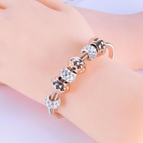 2021 Lucky Charm Bracelet Cuff Beads For Women Bangles Fashion Girls Wedding Jewelry Pulseira Bracelets Pulseras