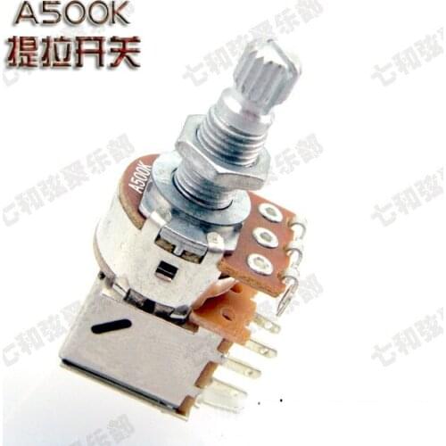 3 Pcs A500K Push Pull Guitar Control Pot Potentiometer ( TLKG-SD361123521)
