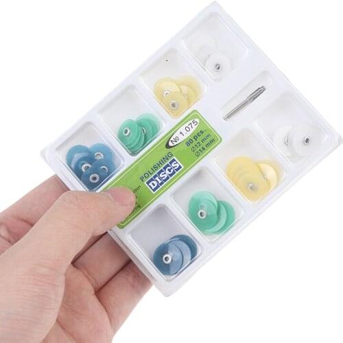 40 Pcs Dental Polishing Discs Gross Reduction Contouring Mandrel Stripes Set Dental Materials Teeth Whitening Oral Care Tools