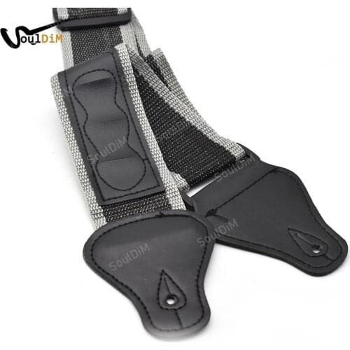 5pcs Adjustable Guitar Strap Belt Leather Strap with 3 Plectrums Guitar Pick Holders Electric Acoustic Bass Guitar Accessories