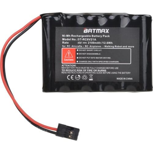 6V 2100mAh Battery with Hitec Connector for RC Airplanes and RC Helicopters Receivers Radio Receiver Planes