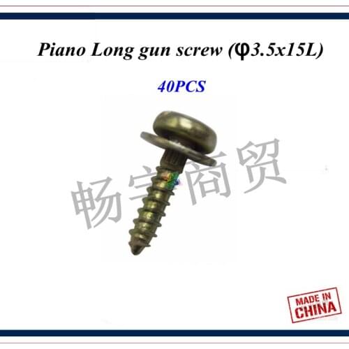 Piano tuning tools accessories - 40PCS,Piano Long gun screw (φ3.5x15L) - Piano repair parts