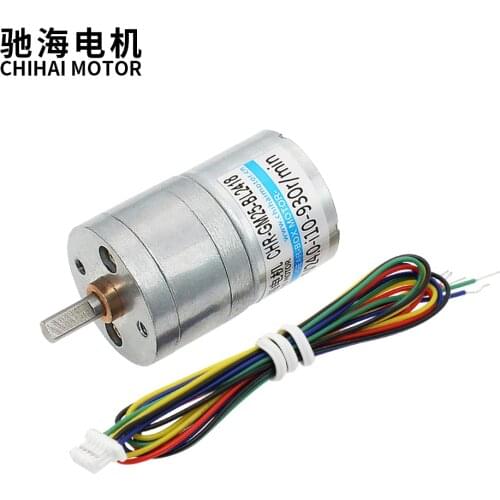 Chihai Motor CHR-GM25-BL2418 DC Brushless Motor with Built-In Drive, 24V 12V