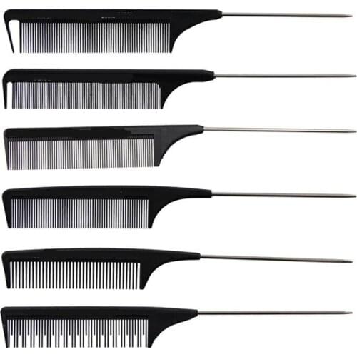 13 styles Hair Pointed Tail Comb Nicety Type Clip Design Brush Tools for Hairbrush Keratin Treatment Styling