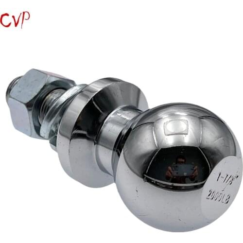 Chrome Tow Ball 1-7/8"(47.6mm), 3/4" shank dia. Trailer Hitch Towball Capacity 2000lbs, trailer parts,trailer coupling towball