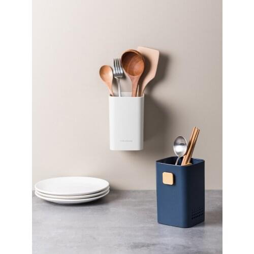 Kitchen Utensils Jars Cooking Tools Storage Spoon Chopsticks Fork Can Cosmetic Brush Organizer Box Home Lid Metal Jar Tableware