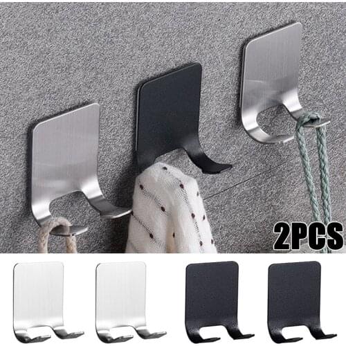 304 Stainless Steel Kitchen Hook Punch Free Razor Holder Storage Hook Wall Men Shaver Shelf Bathroom Razor Rack Self Adhesive