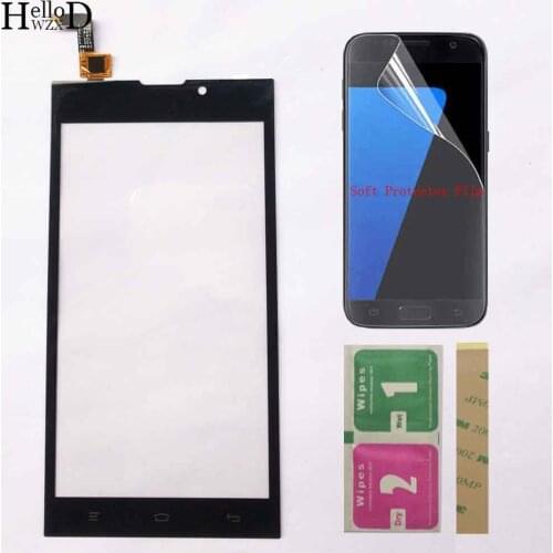 Touch Screen Panel Mobile For Micromax Bolt D333 Touch Screen Digitizer Panel Front Glass Touchscreen Tape Protector Film